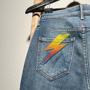 MOTHER THE STUNNER ANKLE STEP FRAY